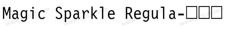Magic Sparkle Regula字体转换
